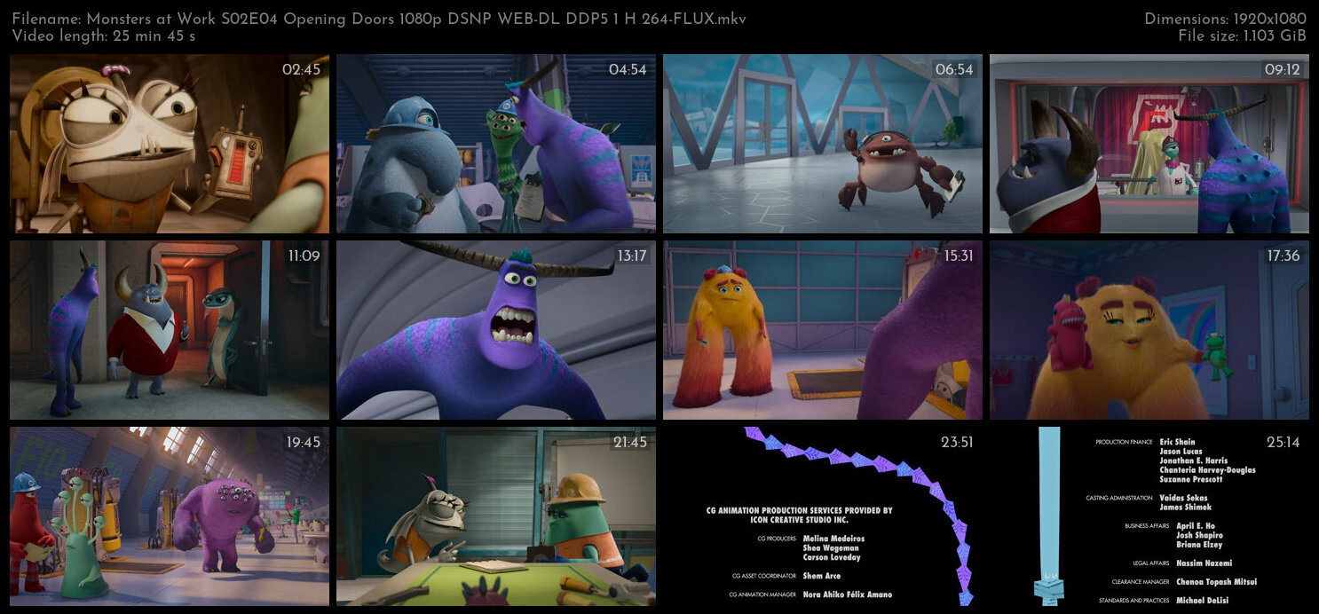 Monsters at Work S02E04 Opening Doors 1080p DSNP WEB DL DDP5 1 H 264 FLUX TGx