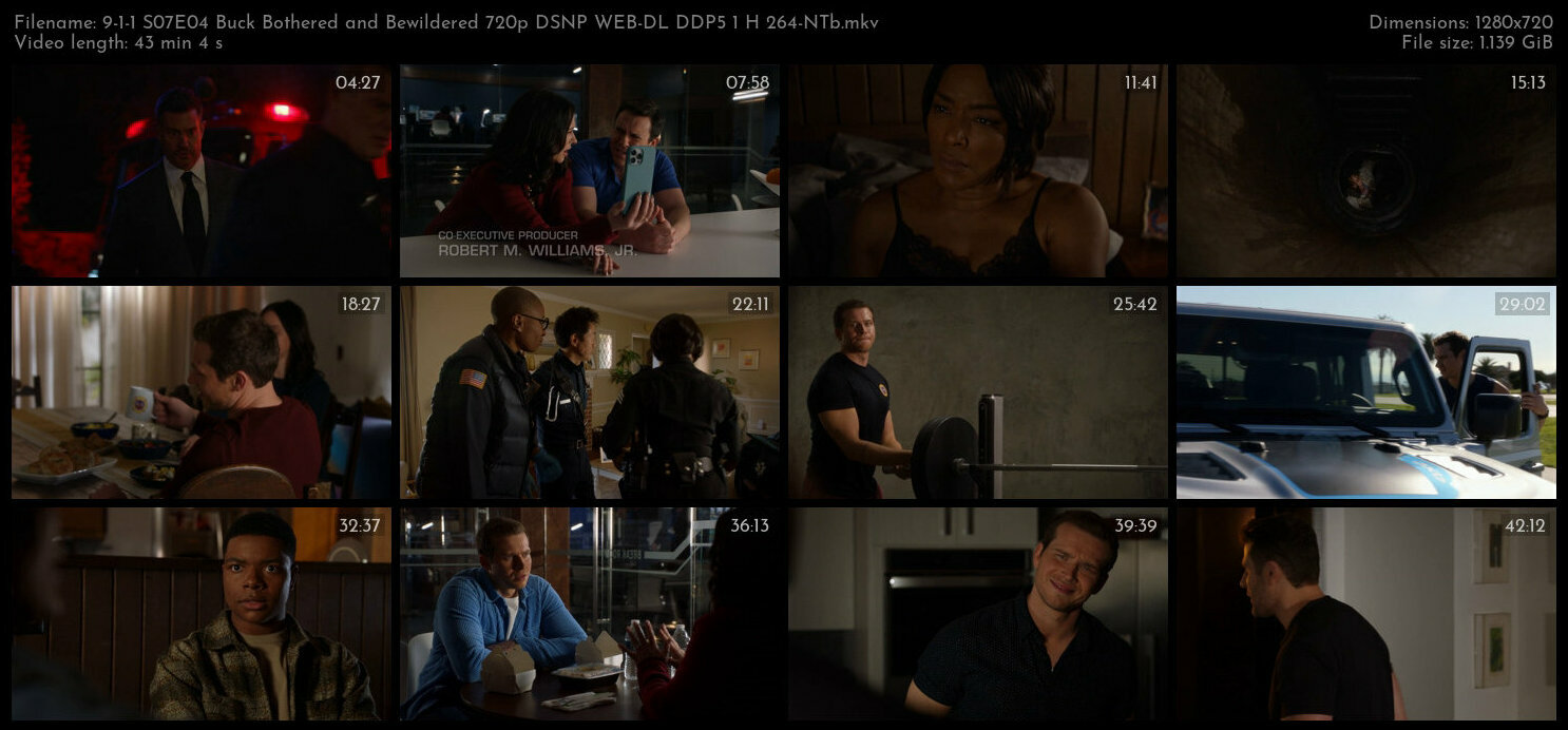 9 1 1 S07E04 Buck Bothered and Bewildered 720p DSNP WEB DL DDP5 1 H 264 NTb TGx