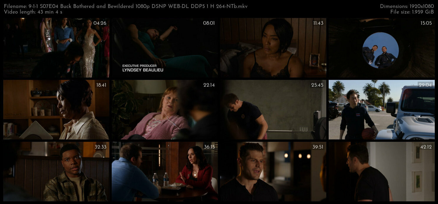 9 1 1 S07E04 Buck Bothered and Bewildered 1080p DSNP WEB DL DDP5 1 H 264 NTb TGx