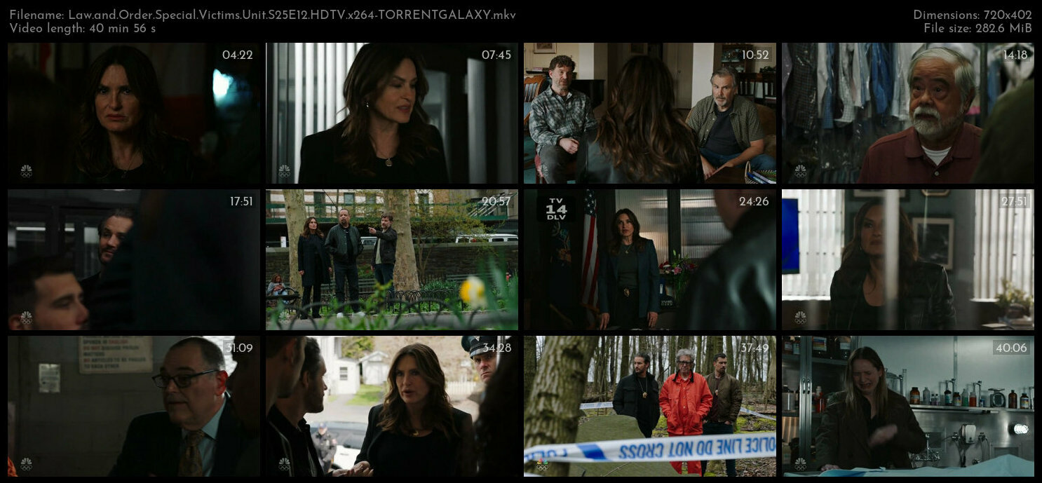 Law and Order Special Victims Unit S25E12 HDTV x264 TORRENTGALAXY