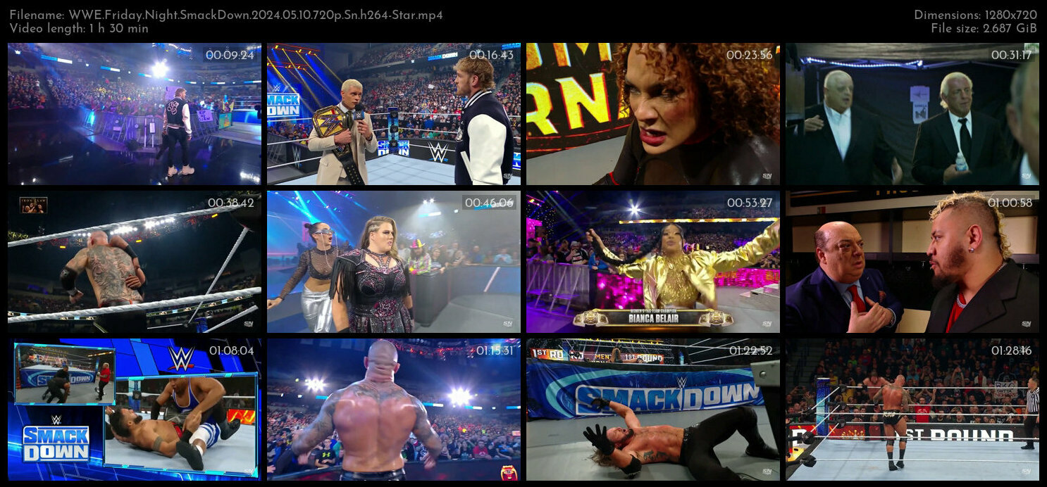 WWE Friday Night SmackDown 2024 05 10 720p Sn h264 Star TGx