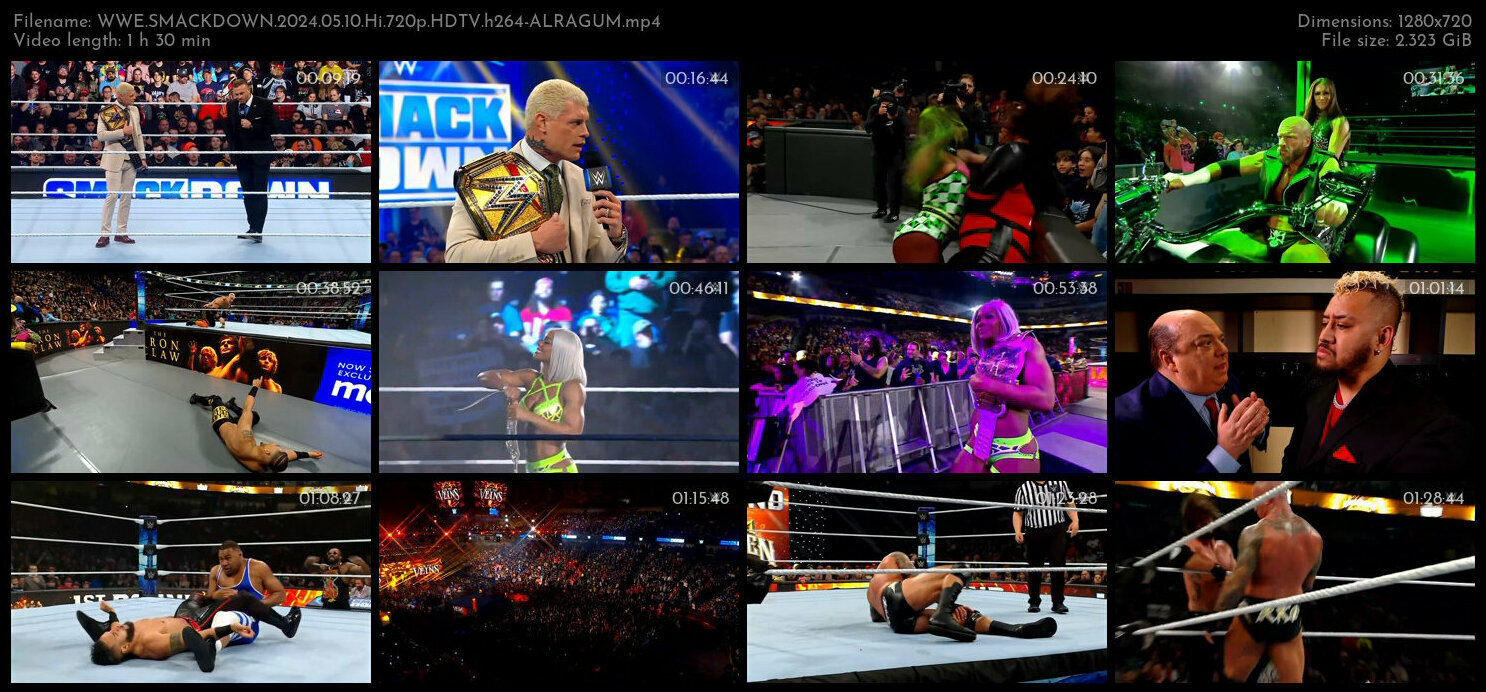WWE SMACKDOWN 2024 05 10 Hi 720p HDTV h264 ALRAGUM TGx