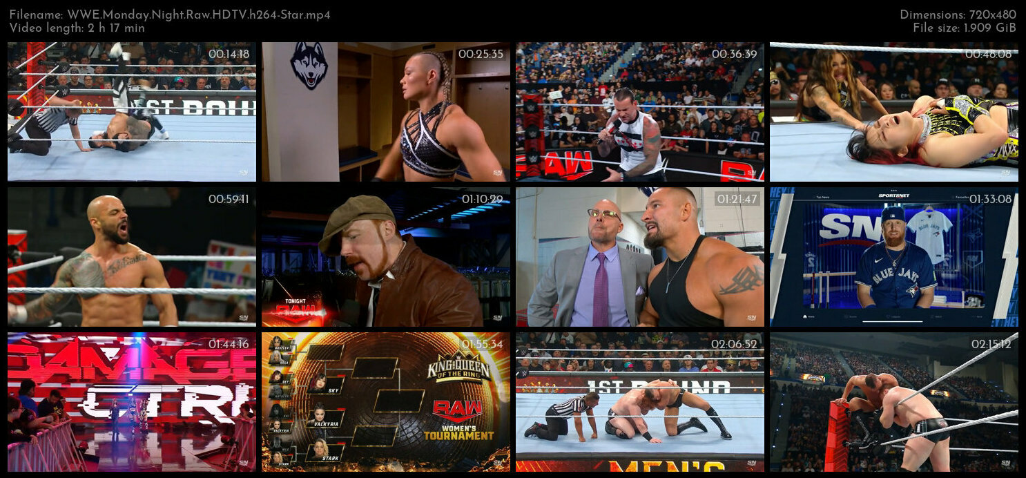 WWE Monday Night Raw HDTV h264 Star TGx