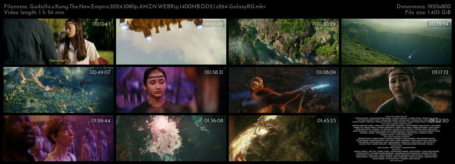 Godzilla x Kong The New Empire 2024 1080p AMZN WEBRip 1400MB DD5 1 x264 GalaxyRG