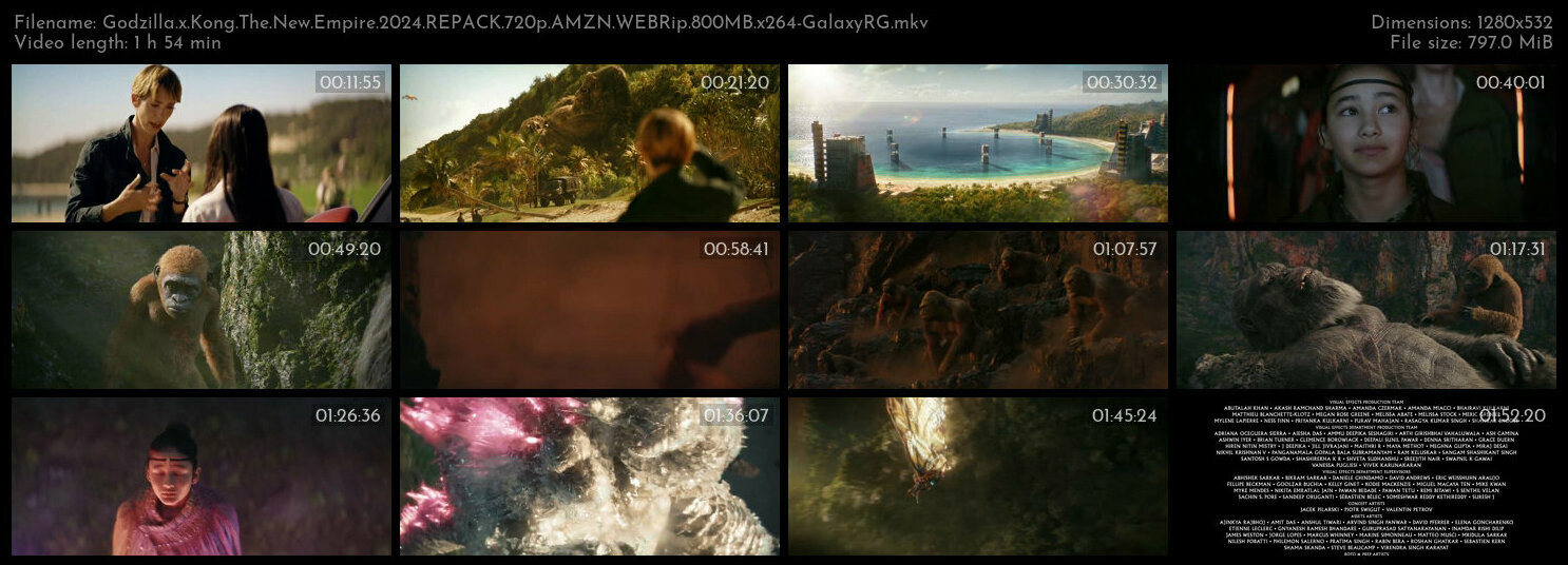 Godzilla x Kong The New Empire 2024 REPACK 720p AMZN WEBRip 800MB x264 GalaxyRG