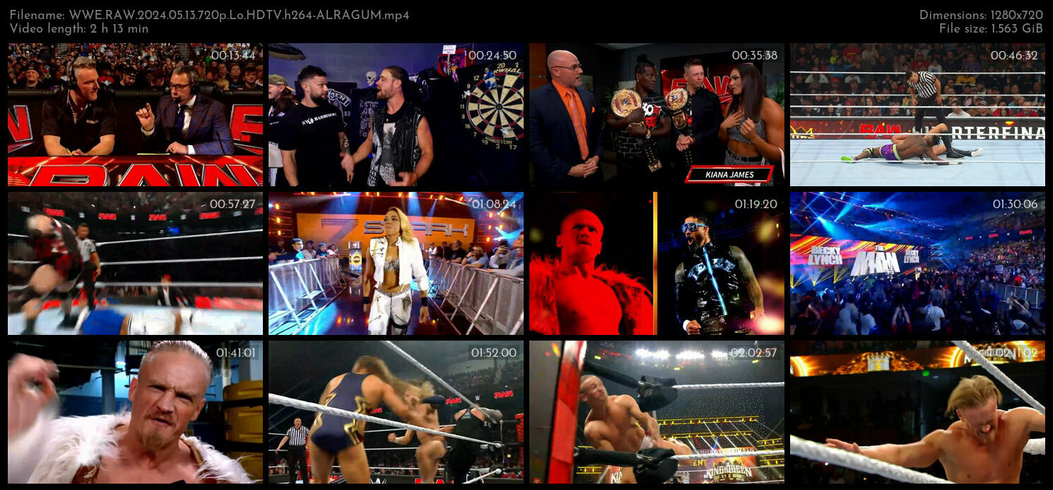 WWE RAW 2024 05 13 720p Lo HDTV h264 ALRAGUM TGx