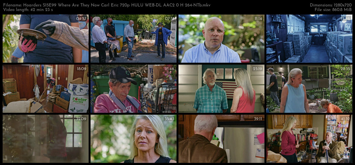 Hoarders S15E99 Where Are They Now Carl Eric 720p HULU WEB DL AAC2 0 H 264 NTb TGx