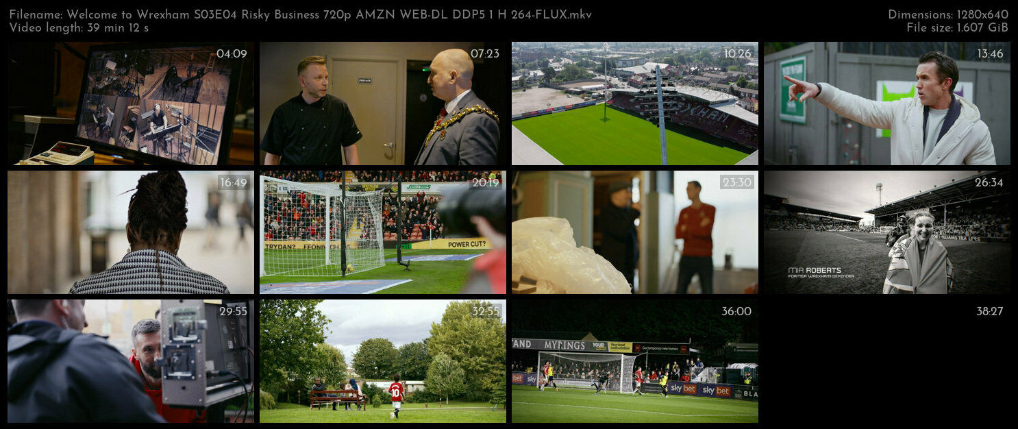 Welcome to Wrexham S03E04 Risky Business 720p AMZN WEB DL DDP5 1 H 264 FLUX TGx