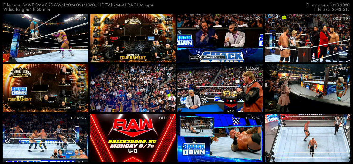 WWE SMACKDOWN 2024 05 17 1080p HDTV h264 ALRAGUM TGx