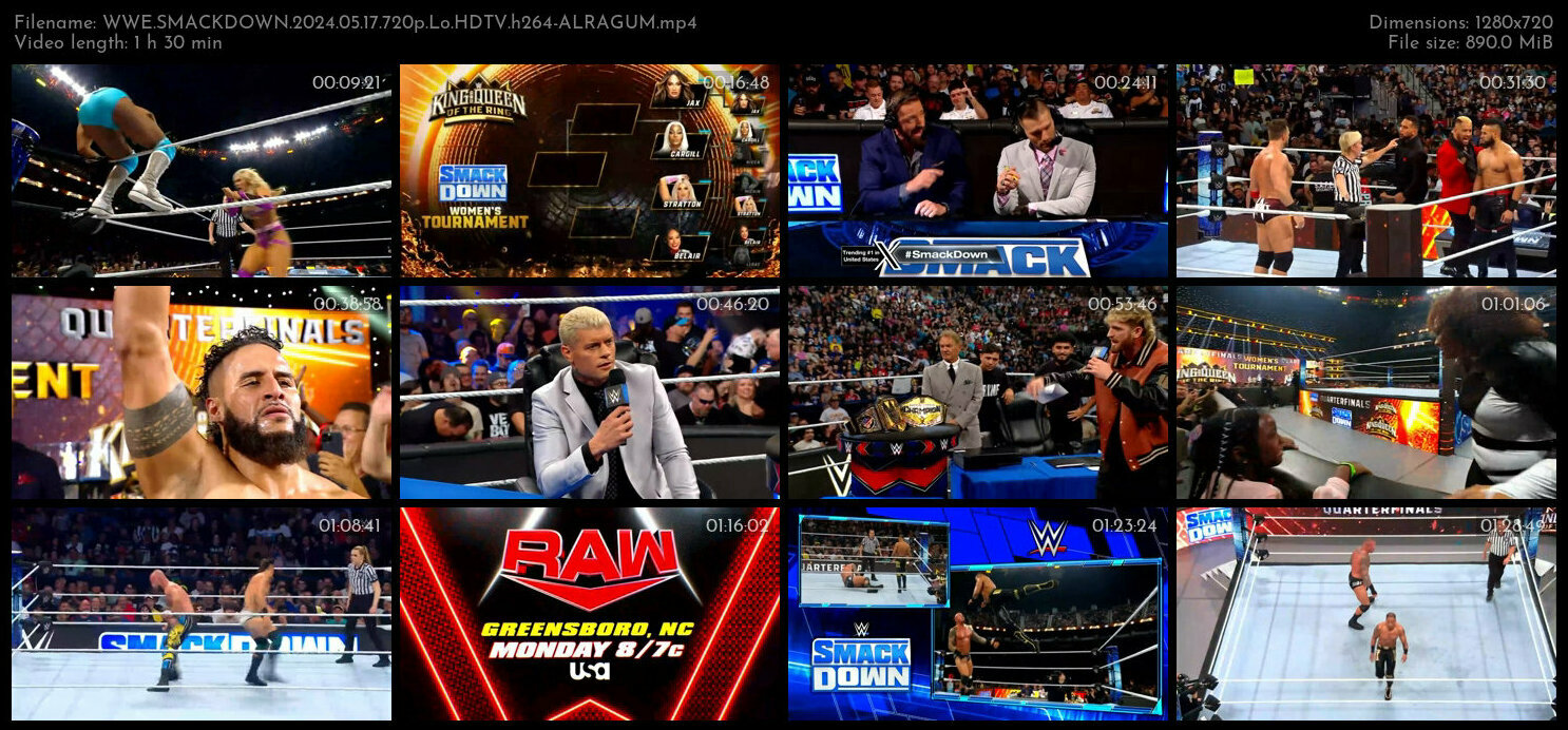 WWE SMACKDOWN 2024 05 17 720p Lo HDTV h264 ALRAGUM TGx
