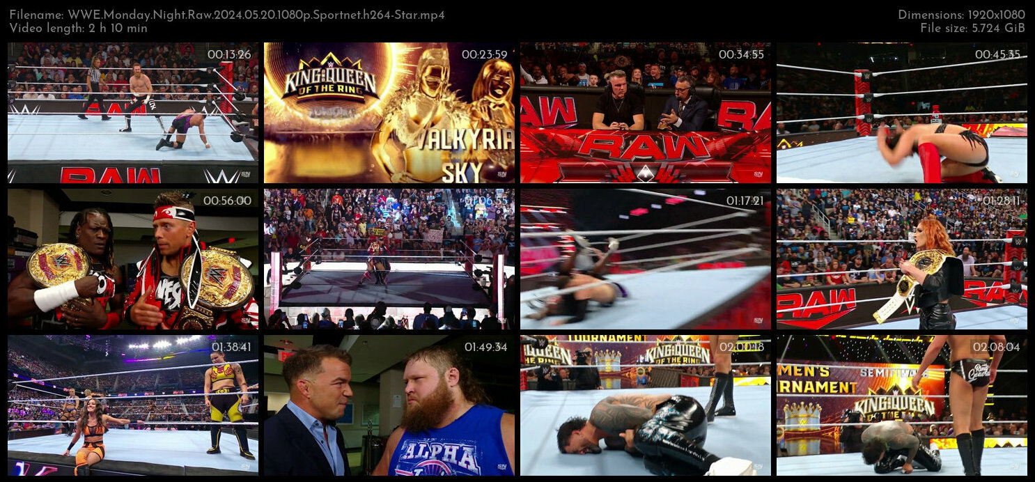WWE Monday Night Raw 2024 05 20 1080p Sportnet h264 Star TGx