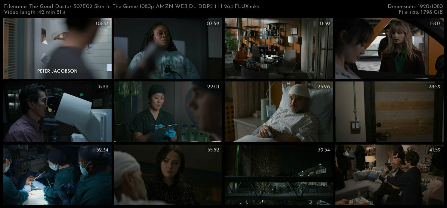 The Good Doctor S07E02 Skin In The Game 1080p AMZN WEB DL DDP5 1 H 264 FLUX TGx