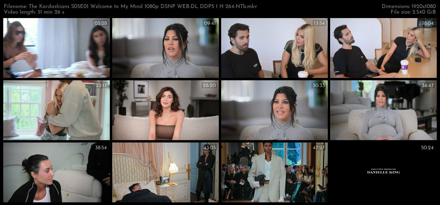 The Kardashians S05E01 Welcome to My Mind 1080p DSNP WEB DL DDP5 1 H 264 NTb TGx