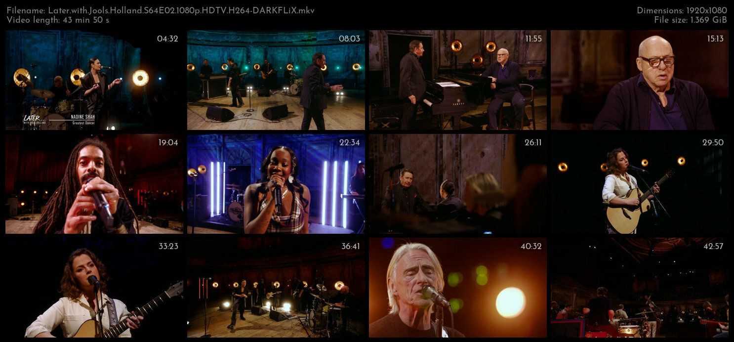 Later with Jools Holland S64E02 1080p HDTV H264 DARKFLiX TGx