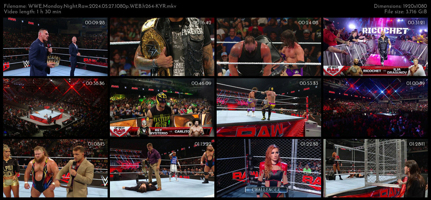 WWE Monday Night Raw 2024 05 27 1080p WEB h264 KYR TGx