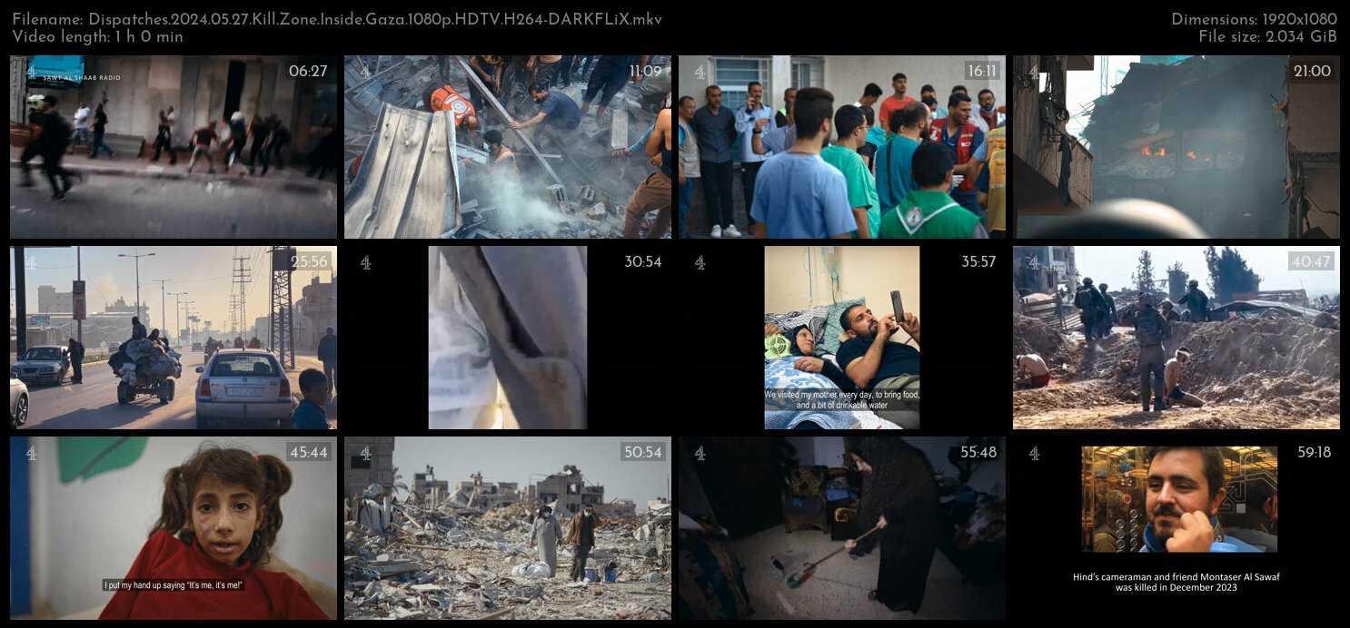 Dispatches 2024 05 27 Kill Zone Inside Gaza 1080p HDTV H264 DARKFLiX TGx