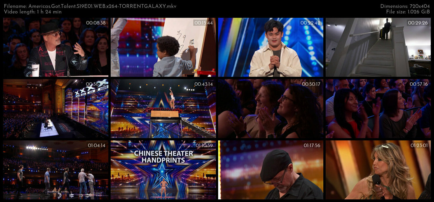 Americas Got Talent S19E01 WEB x264 TORRENTGALAXY