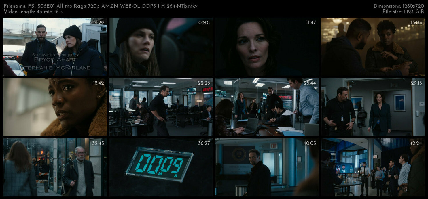 FBI S06E01 All the Rage 720p AMZN WEB DL DDP5 1 H 264 NTb TGx