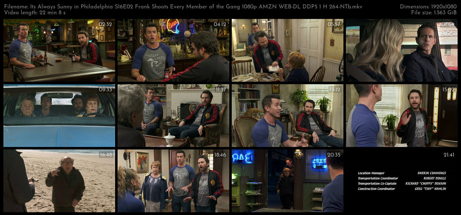Its Always Sunny in Philadelphia S16E02 Frank Shoots Every Member of the Gang 1080p AMZN WEB DL DDP5