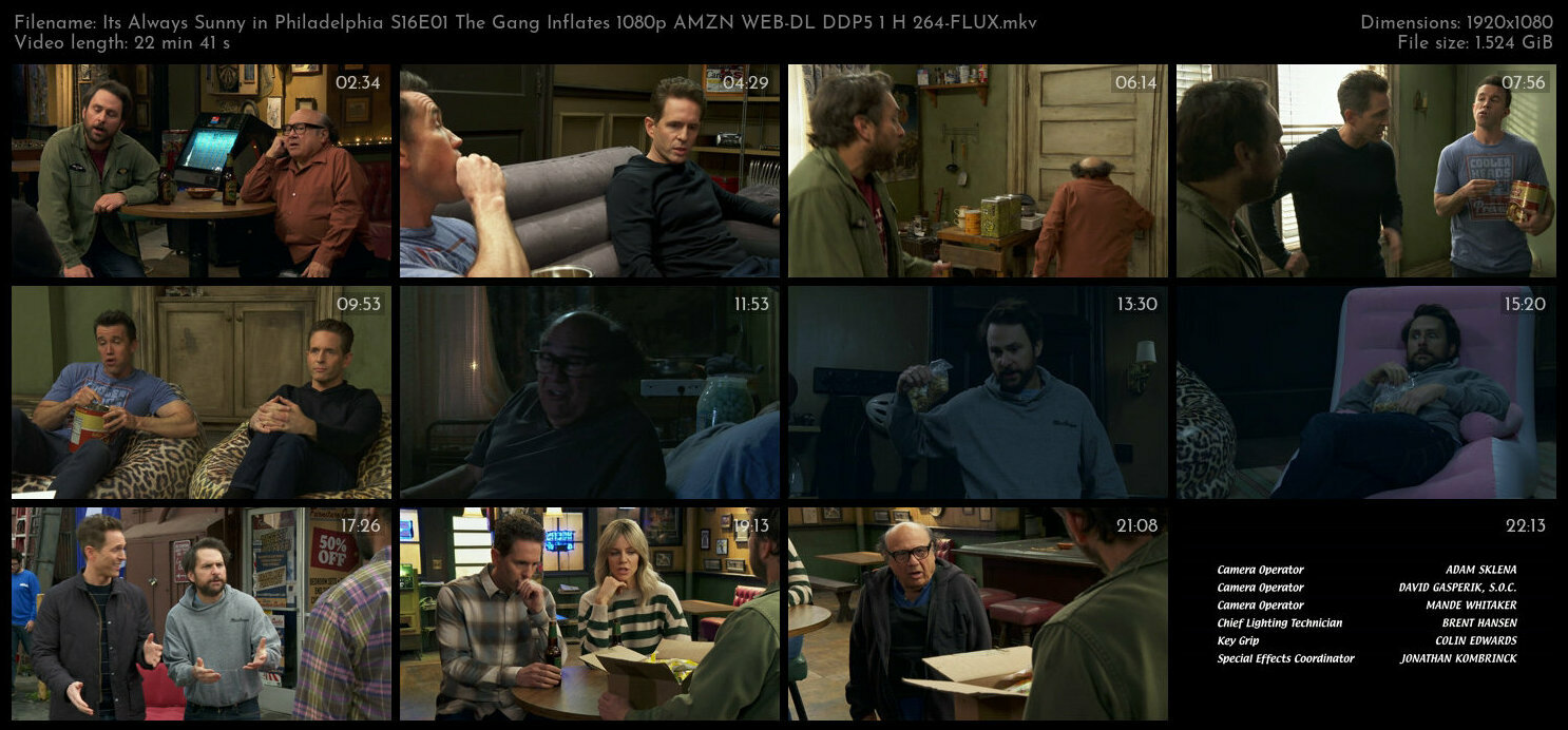 Its Always Sunny in Philadelphia S16E01 The Gang Inflates 1080p AMZN WEB DL DDP5 1 H 264 FLUX TGx