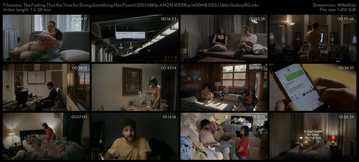The Feeling That the Time for Doing Something Has Passed 2023 1080p AMZN WEBRip 1400MB DD5 1 x264 Ga