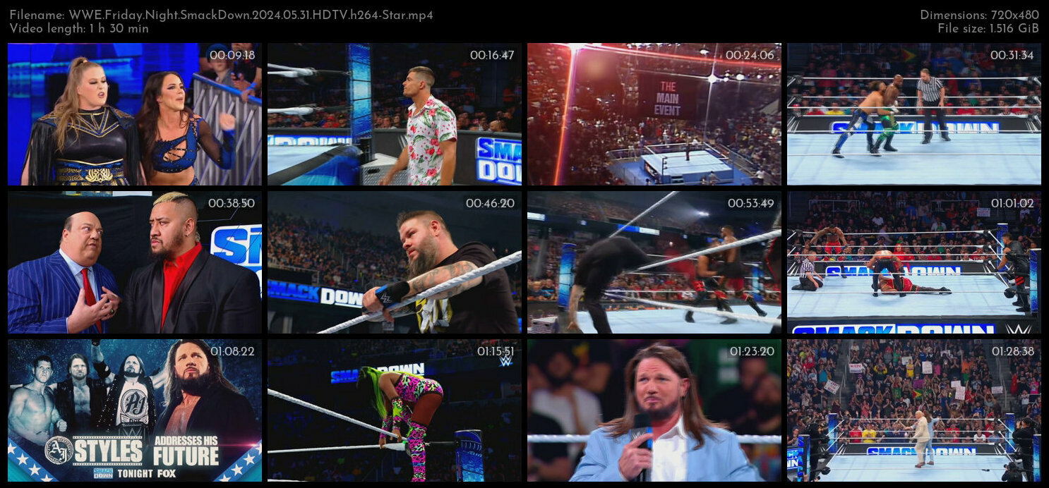 WWE Friday Night SmackDown 2024 05 31 HDTV h264 Star TGx
