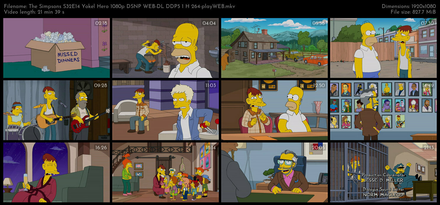 The Simpsons S32E14 Yokel Hero 1080p DSNP WEB DL DDP5 1 H 264 playWEB TGx