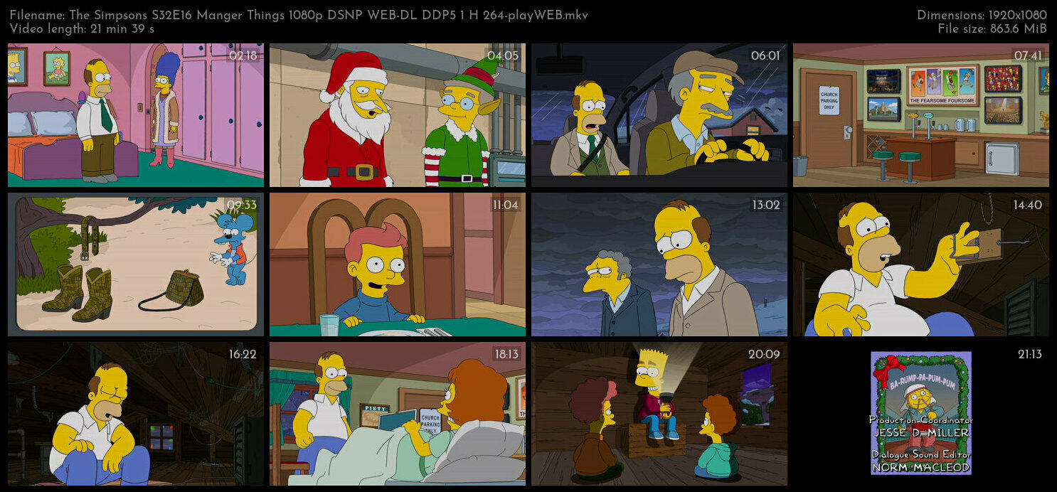 The Simpsons S32E16 Manger Things 1080p DSNP WEB DL DDP5 1 H 264 playWEB TGx