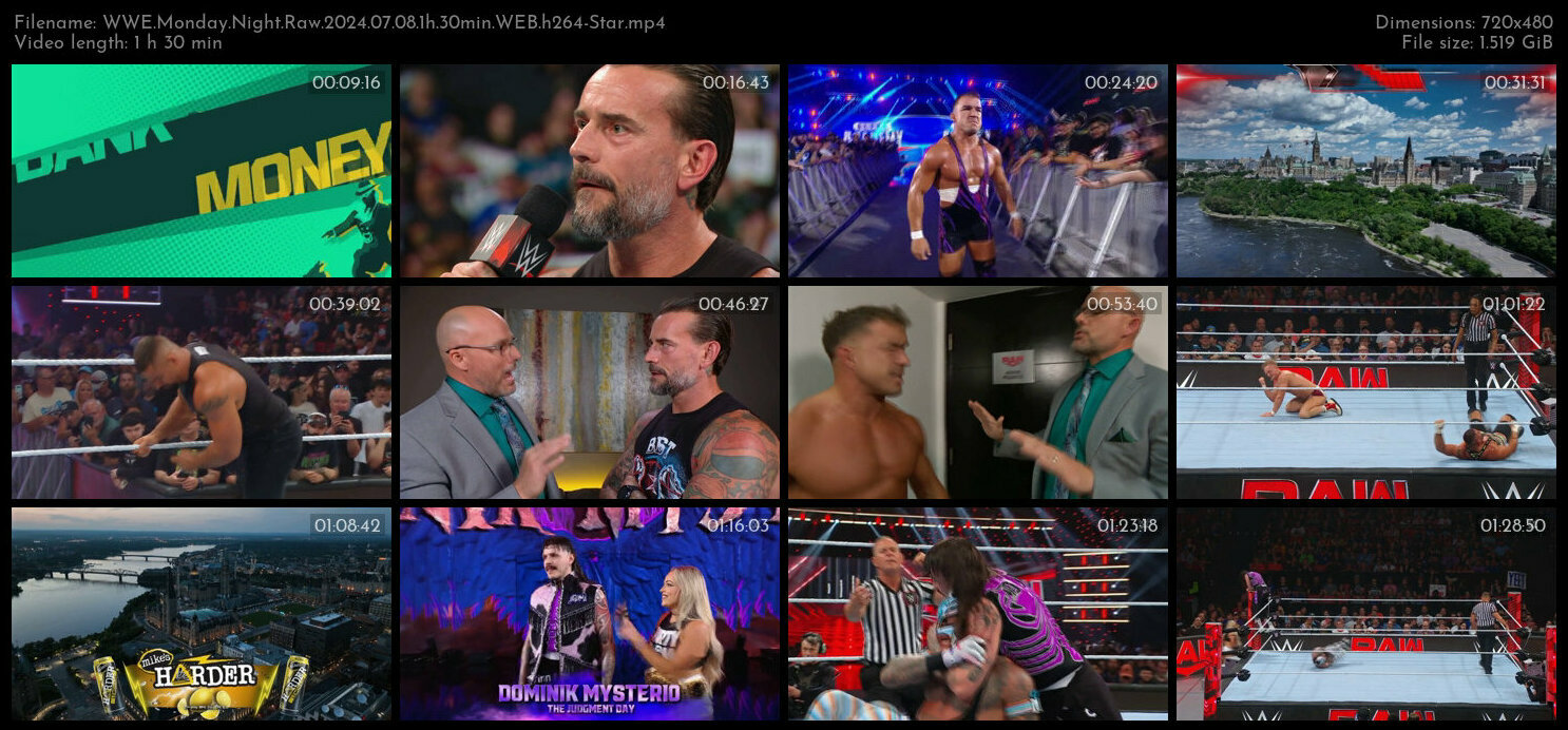 WWE Monday Night Raw 2024 07 08 1h 30min WEB h264 Star TGx