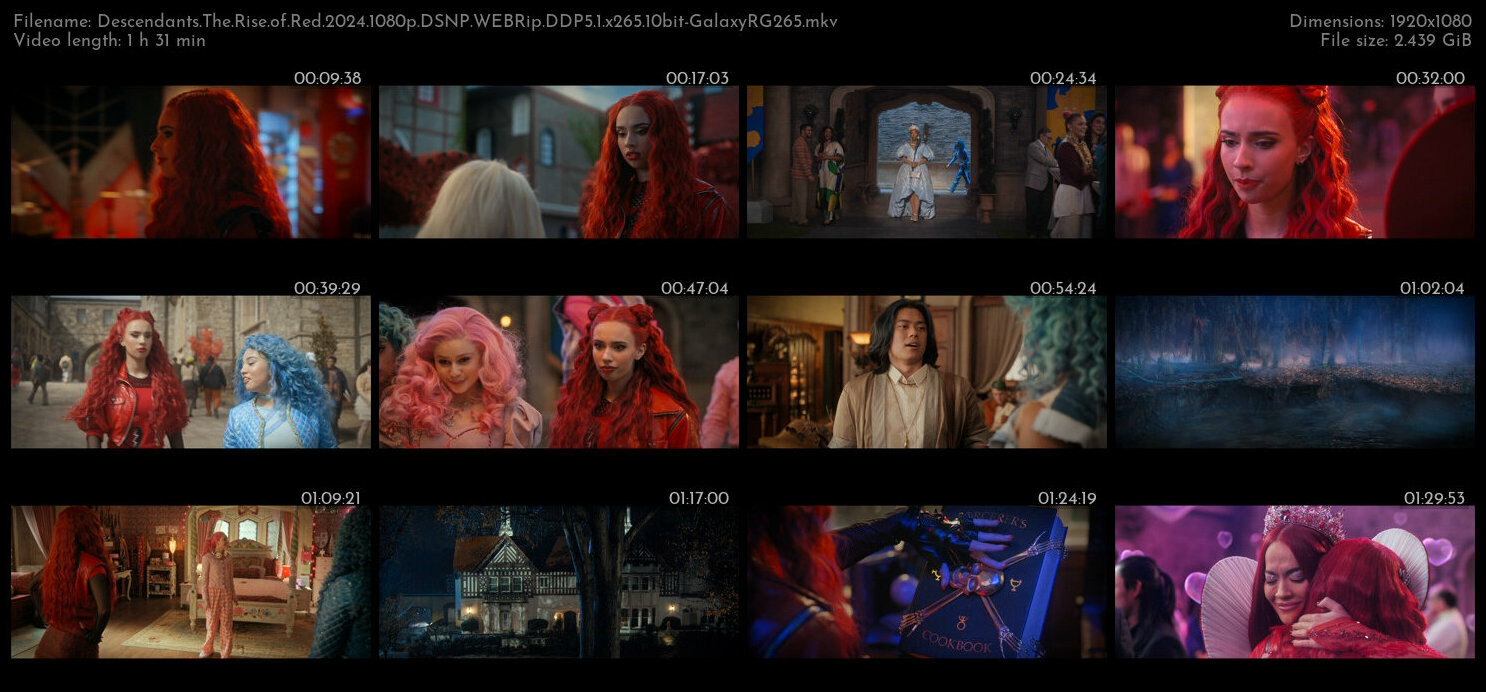 Descendants The Rise of Red 2024 1080p DSNP WEBRip DDP5 1 x265 10bit GalaxyRG265