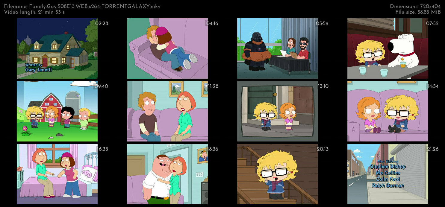 Family Guy S08E13 WEB x264 TORRENTGALAXY