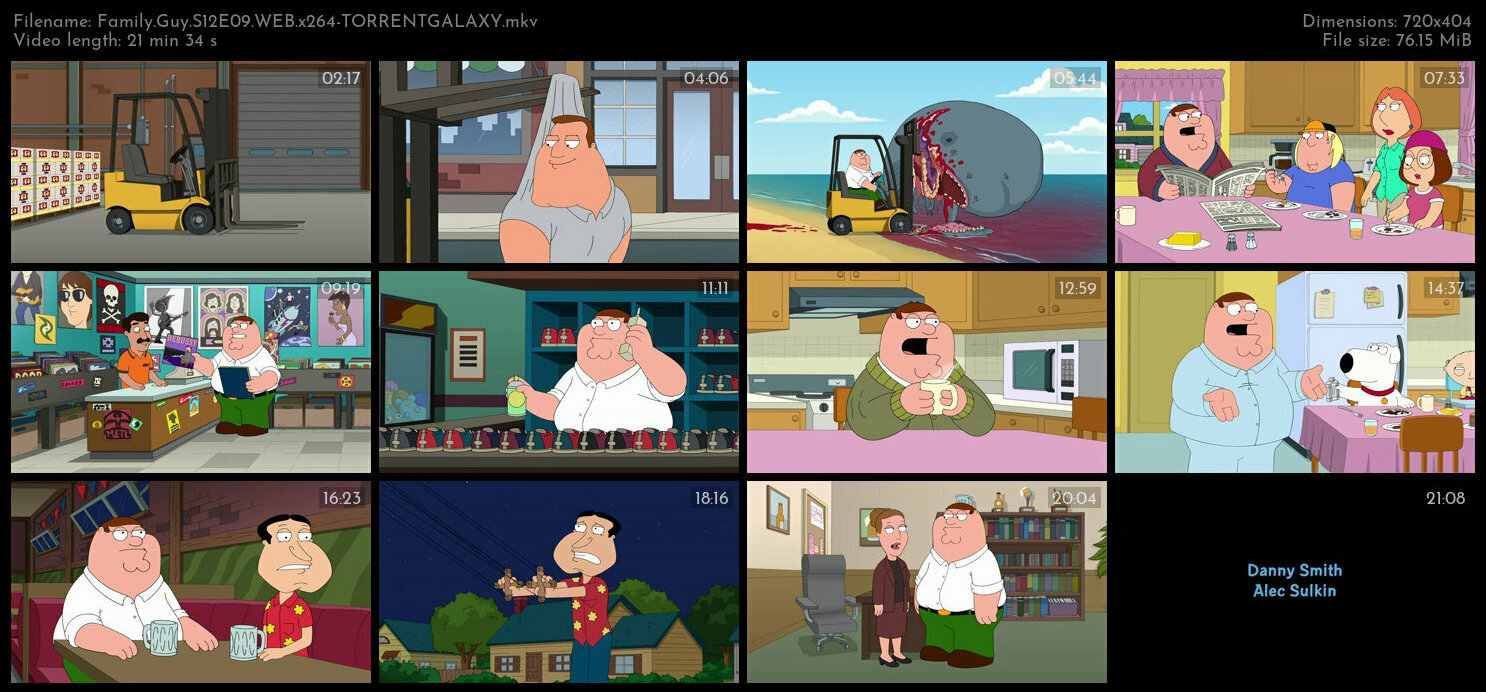 Family Guy S12E09 WEB x264 TORRENTGALAXY