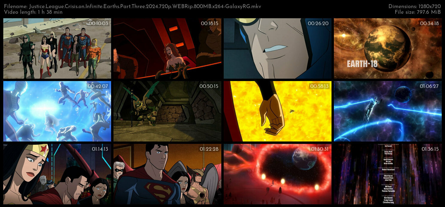 Justice League Crisis on Infinite Earths Part Three 2024 720p WEBRip 800MB x264 GalaxyRG