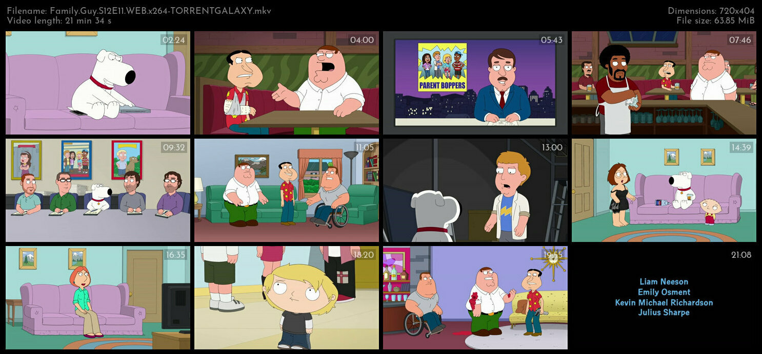 Family Guy S12E11 WEB x264 TORRENTGALAXY