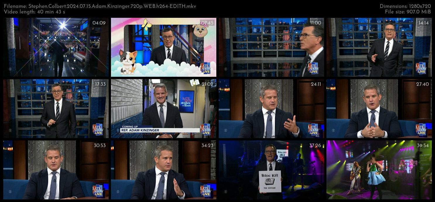 Stephen Colbert 2024 07 15 Adam Kinzinger 720p WEB h264 EDITH TGx