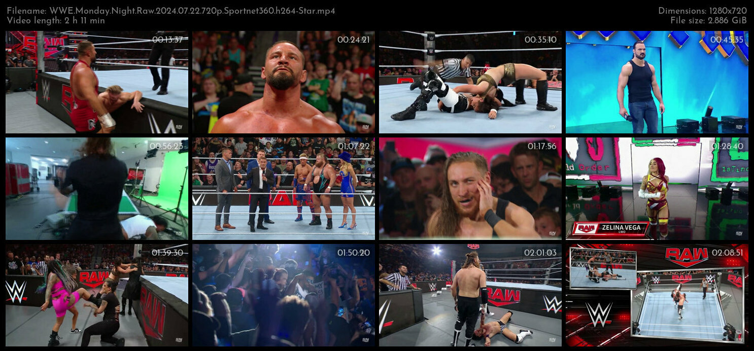 WWE Monday Night Raw 2024 07 22 720p Sportnet360 h264 Star TGx