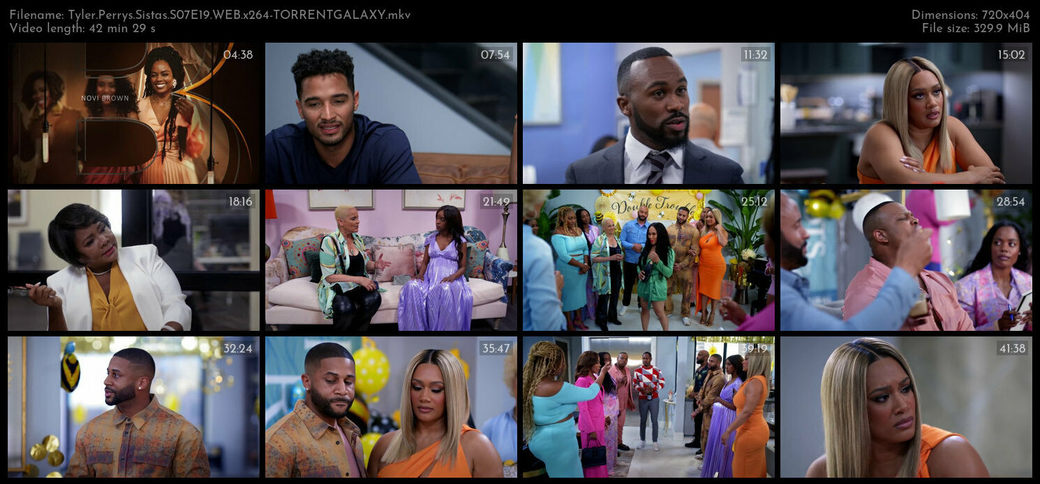 Tyler Perrys Sistas S07E19 WEB x264 TORRENTGALAXY