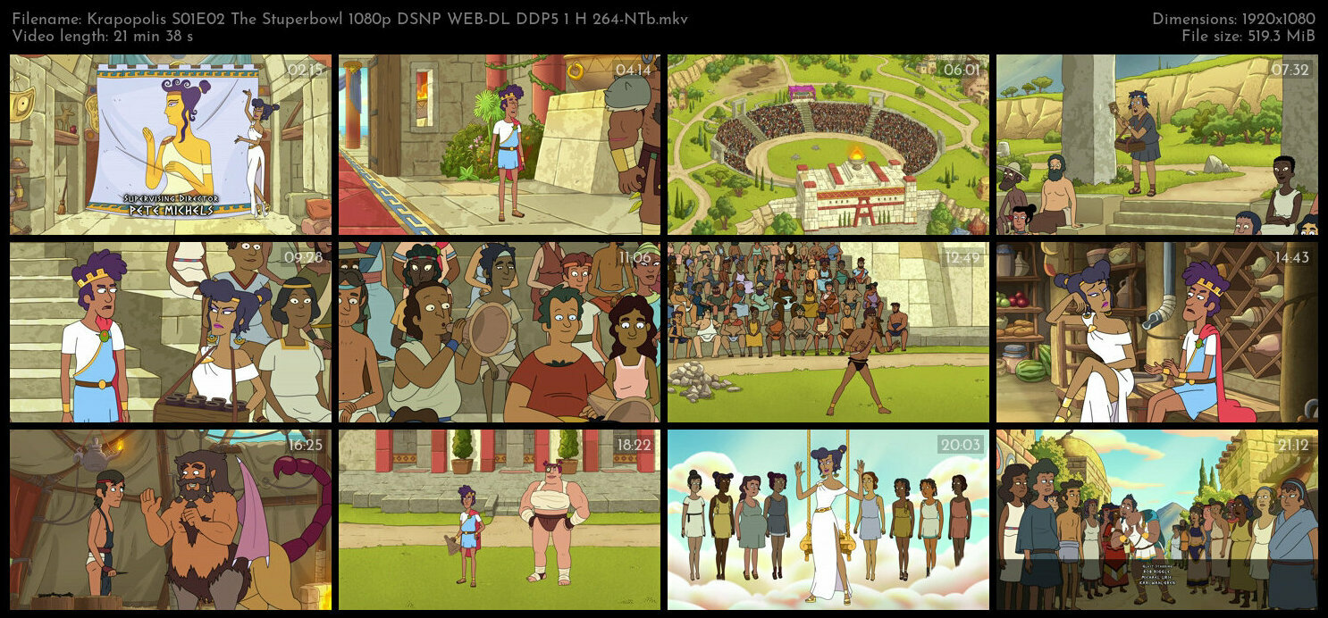 Krapopolis S01E02 The Stuperbowl 1080p DSNP WEB DL DDP5 1 H 264 NTb TGx