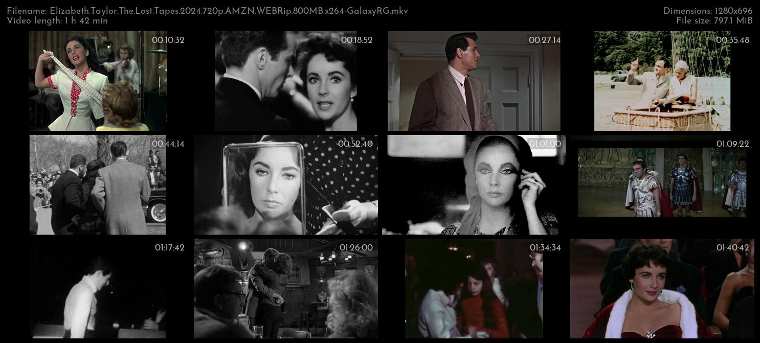 Elizabeth Taylor The Lost Tapes 2024 720p AMZN WEBRip 800MB x264 GalaxyRG