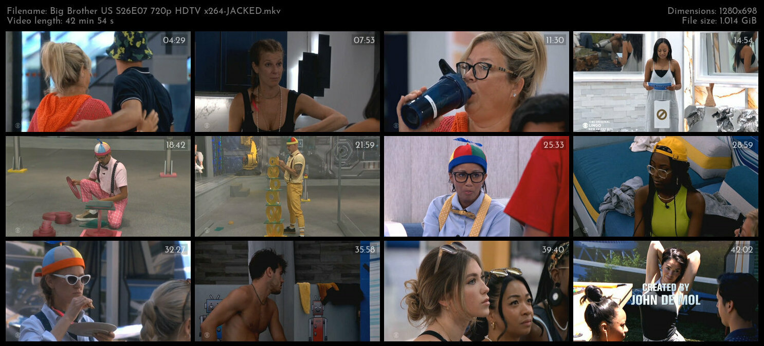 Big Brother US S26E07 720p HDTV x264 JACKED TGx