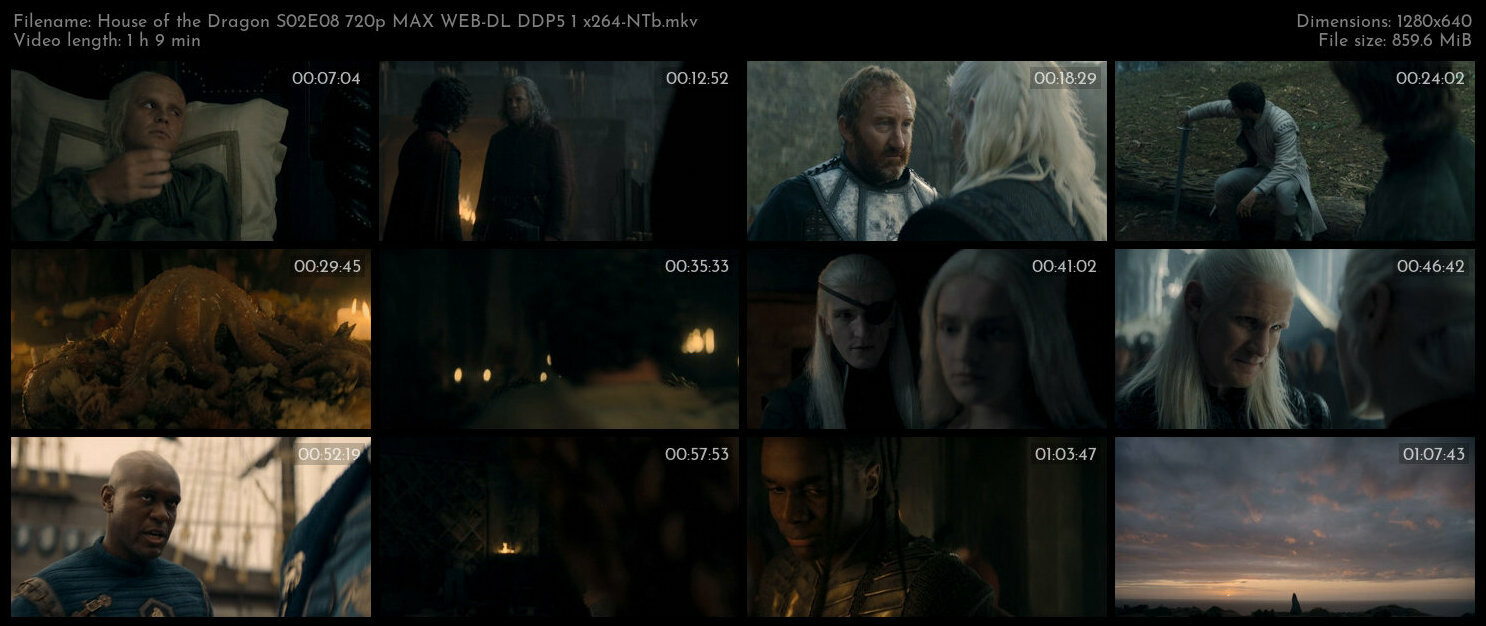 House of the Dragon S02E08 720p MAX WEB DL DDP5 1 x264 NTb TGx