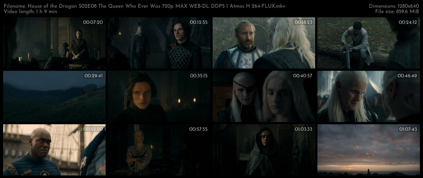 House of the Dragon S02E08 The Queen Who Ever Was 720p MAX WEB DL DDP5 1 Atmos H 264 FLUX TGx