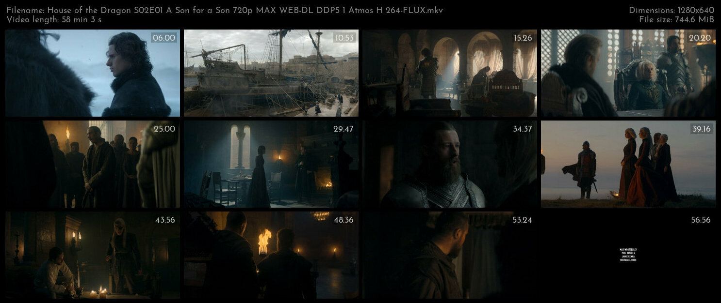 House of the Dragon S02E01 A Son for a Son 720p MAX WEB DL DDP5 1 Atmos H 264 FLUX TGx