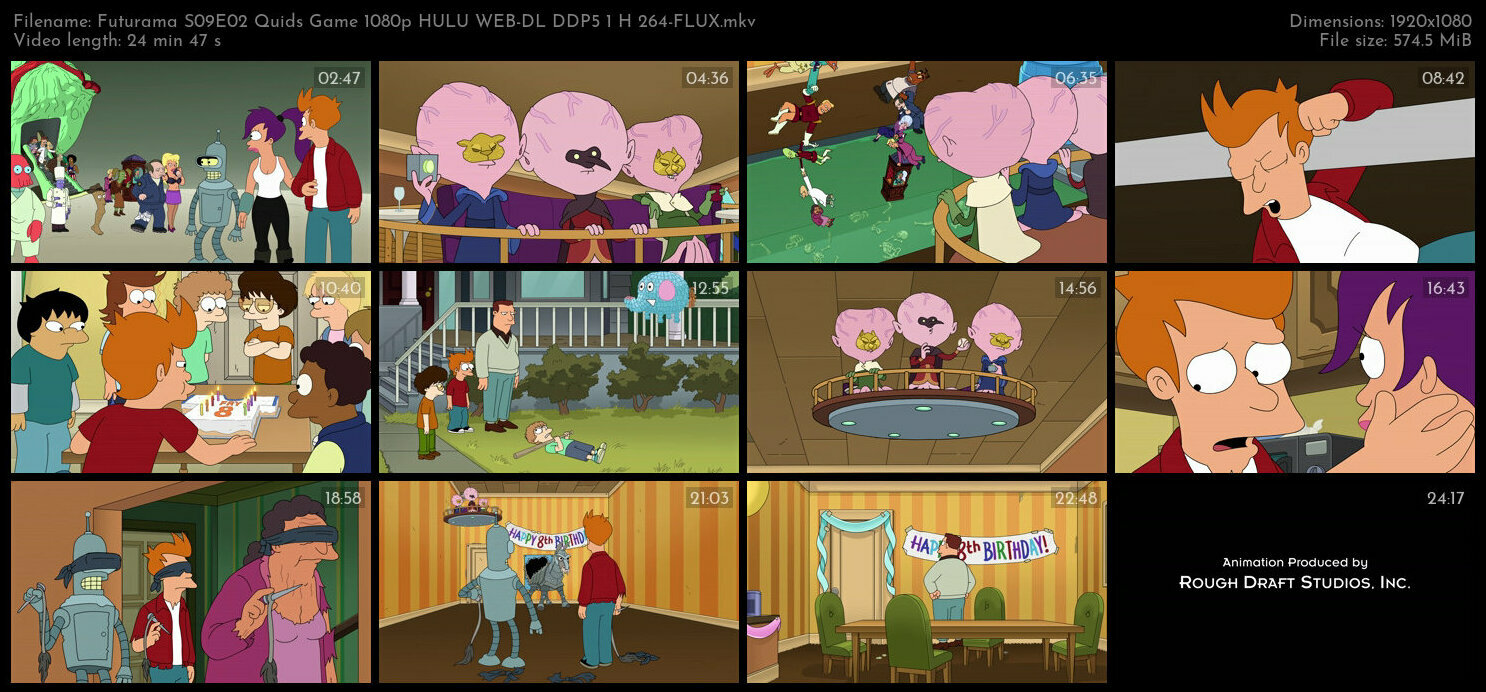 Futurama S09E02 Quids Game 1080p HULU WEB DL DDP5 1 H 264 FLUX TGx