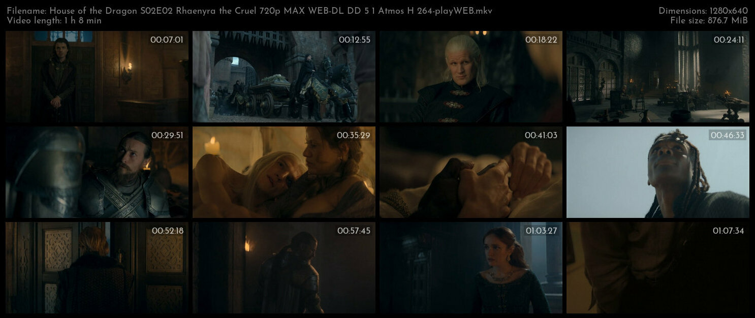 House of the Dragon S02E02 Rhaenyra the Cruel 720p MAX WEB DL DD 5 1 Atmos H 264 playWEB TGx