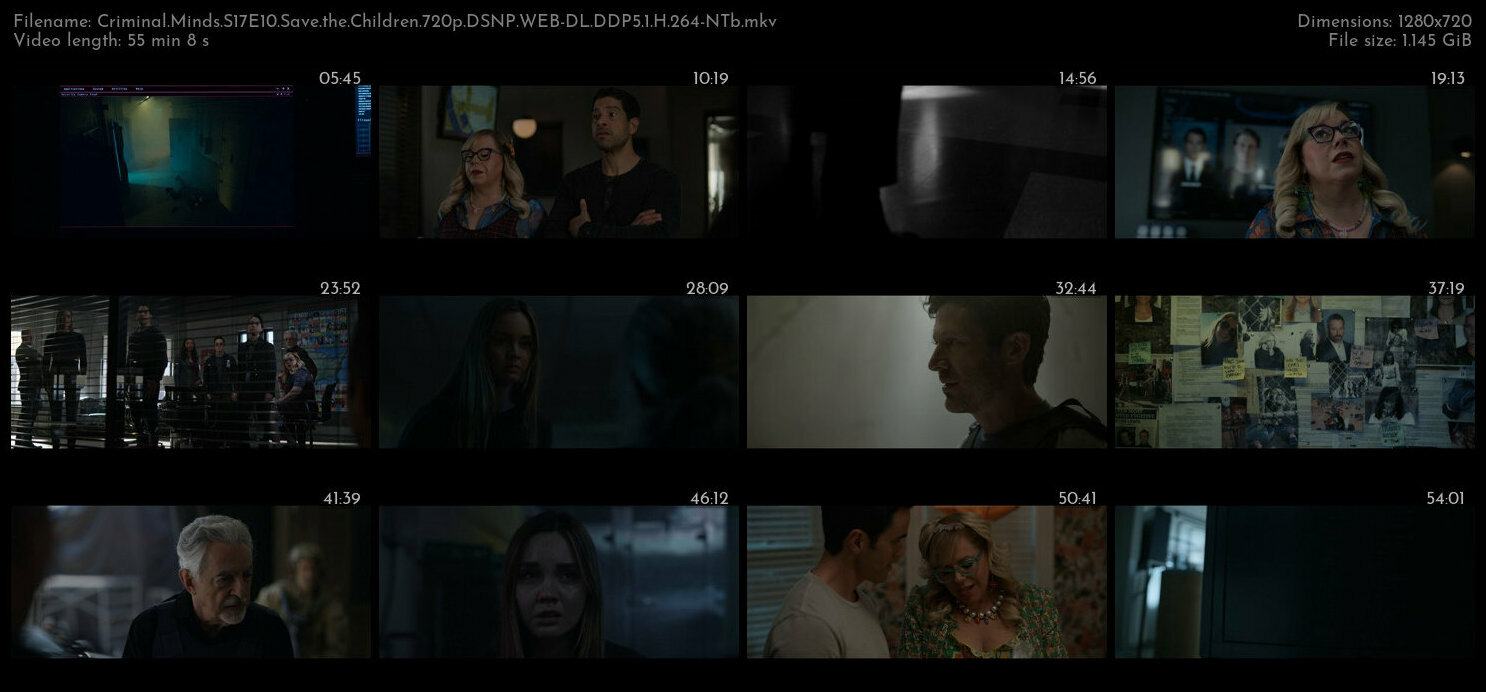 Criminal Minds S17E10 Save the Children 720p DSNP WEB DL DDP5 1 H 264 NTb TGx