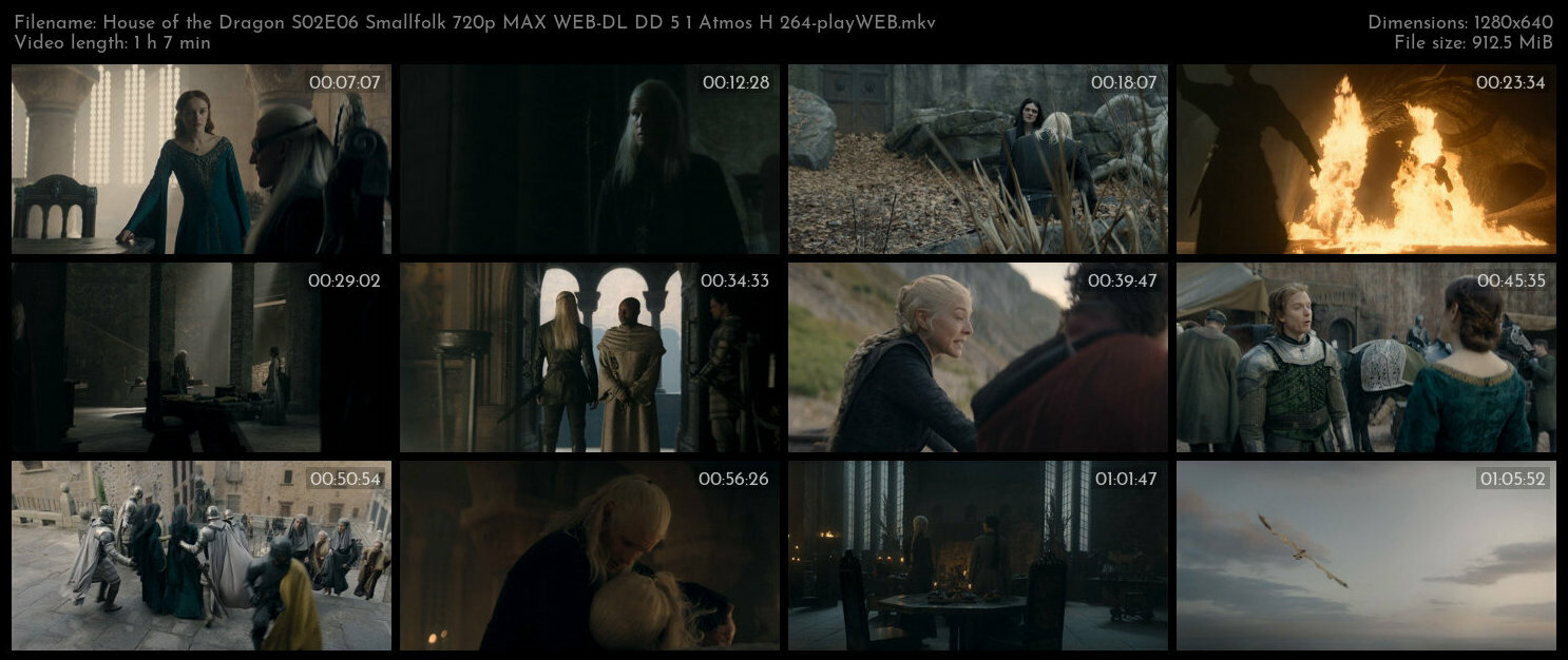 House of the Dragon S02E06 Smallfolk 720p MAX WEB DL DD 5 1 Atmos H 264 playWEB TGx