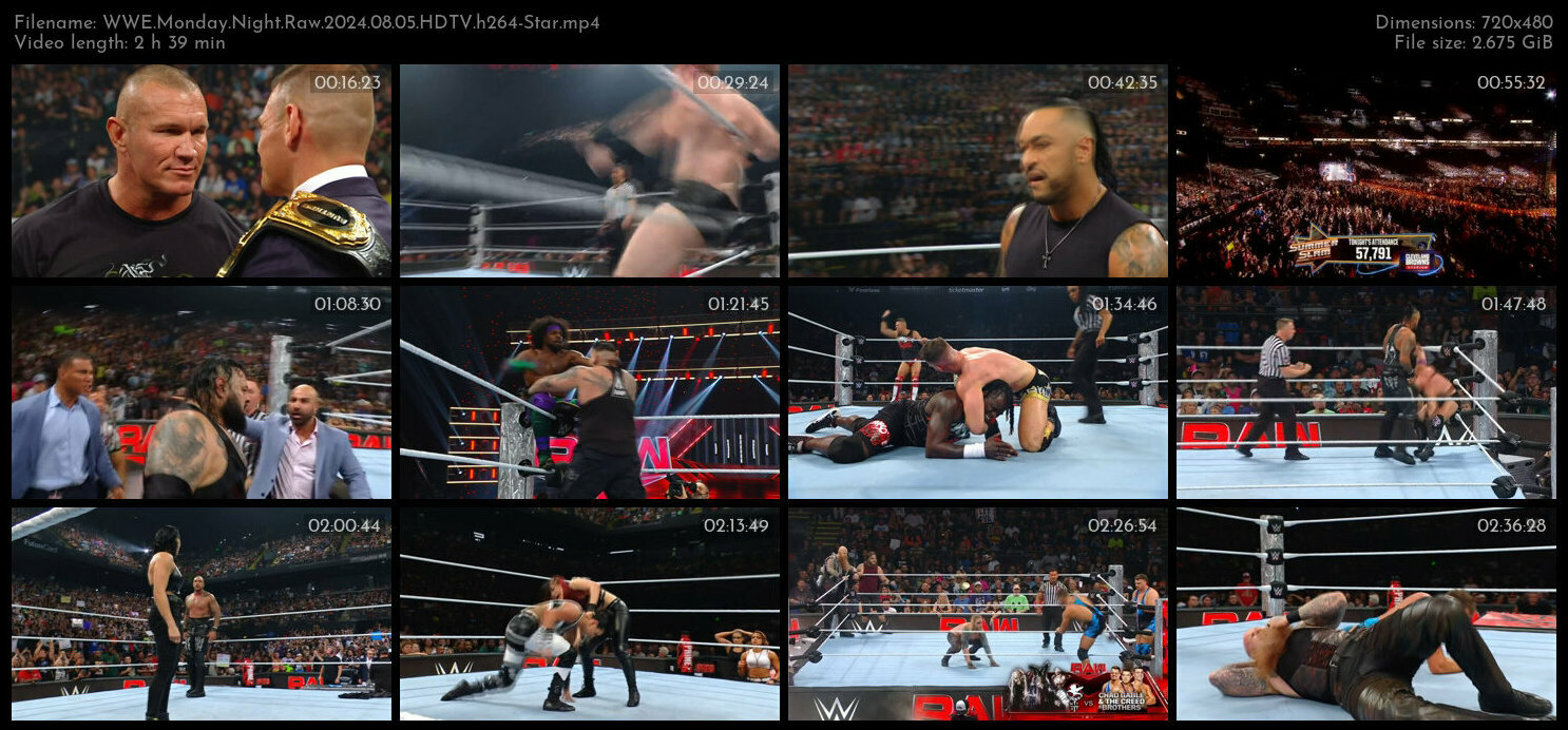 WWE Monday Night Raw 2024 08 05 HDTV h264 Star TGx