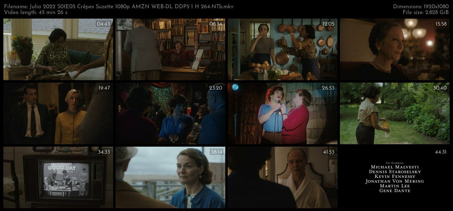 Julia 2022 S01E05 Crêpes Suzette 1080p AMZN WEB DL DDP5 1 H 264 NTb TGx