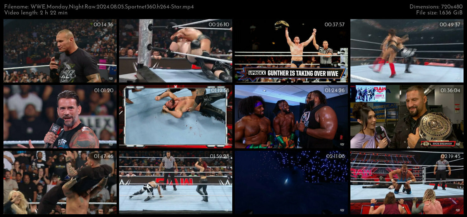 WWE Monday Night Raw 2024 08 05 Sportnet360 h264 Star TGx